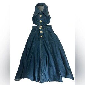 Urban Revivo Denim Maxi Dress